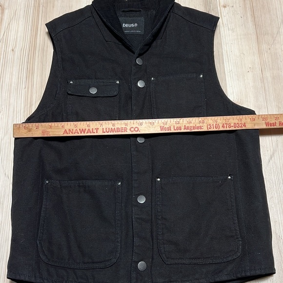 Deus Black Canvas Vest - Picture 10 of 13